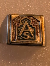 WW2 US 5th Army Group GI Ring, Men's Size 11.5, Family Estate, Military, USA