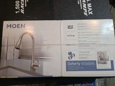 Moen Doherty Single Handle Pull-Down Kitchen Faucet in Spot Resist Stainless