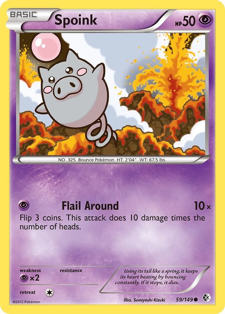 Spoink Common Boundaries Crossed 59/149 NM Normal