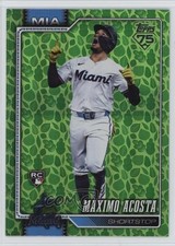 2026 Topps Series 1 Easter Tin Green Leaf Foil Maximo Acosta #172 1gj7