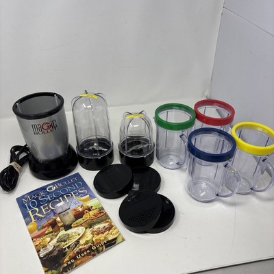 Magic Bullet Express 17-Piece Blender Set MB1001 CLEAN TESTED WORKS W/ Book