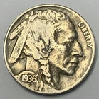 1936 P 5C Buffalo Nickel - Circulated - Ungraded