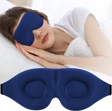 ZGGCD Sleep Mask for Side Sleeper, Light Blocking Sleeping Eye Mask for Women Me