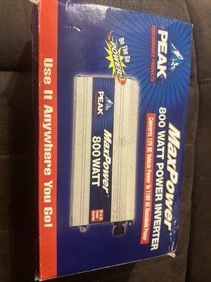 New Inbox, Peak Performance Products, Max Power, 800 W Power Inverter