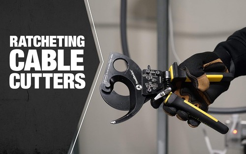 Southwire Ratcheting Cable Cutter Hardened Steel Copper Aluminum Wire Tool - Picture 4 of 7