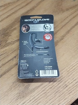 Body Glove Earglove Flex Phone Ear Hook Headset 2.5mm 3.5mm Jack Memory Foam