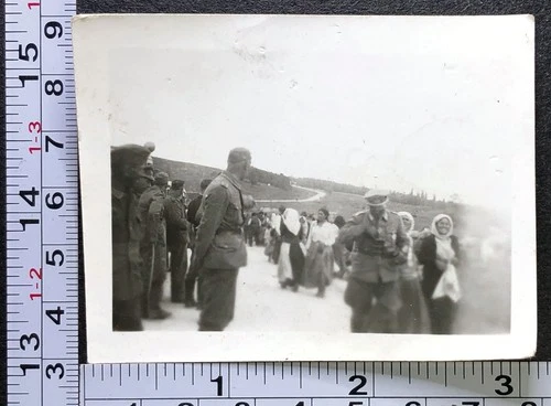 WW2 Era German Military Soldier Uniform History Antique BW Photo Snapshot #21