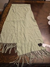 Alashan Cashmere Wool Blend Scarf Rectangle 63x12” Soft Fringe NWT