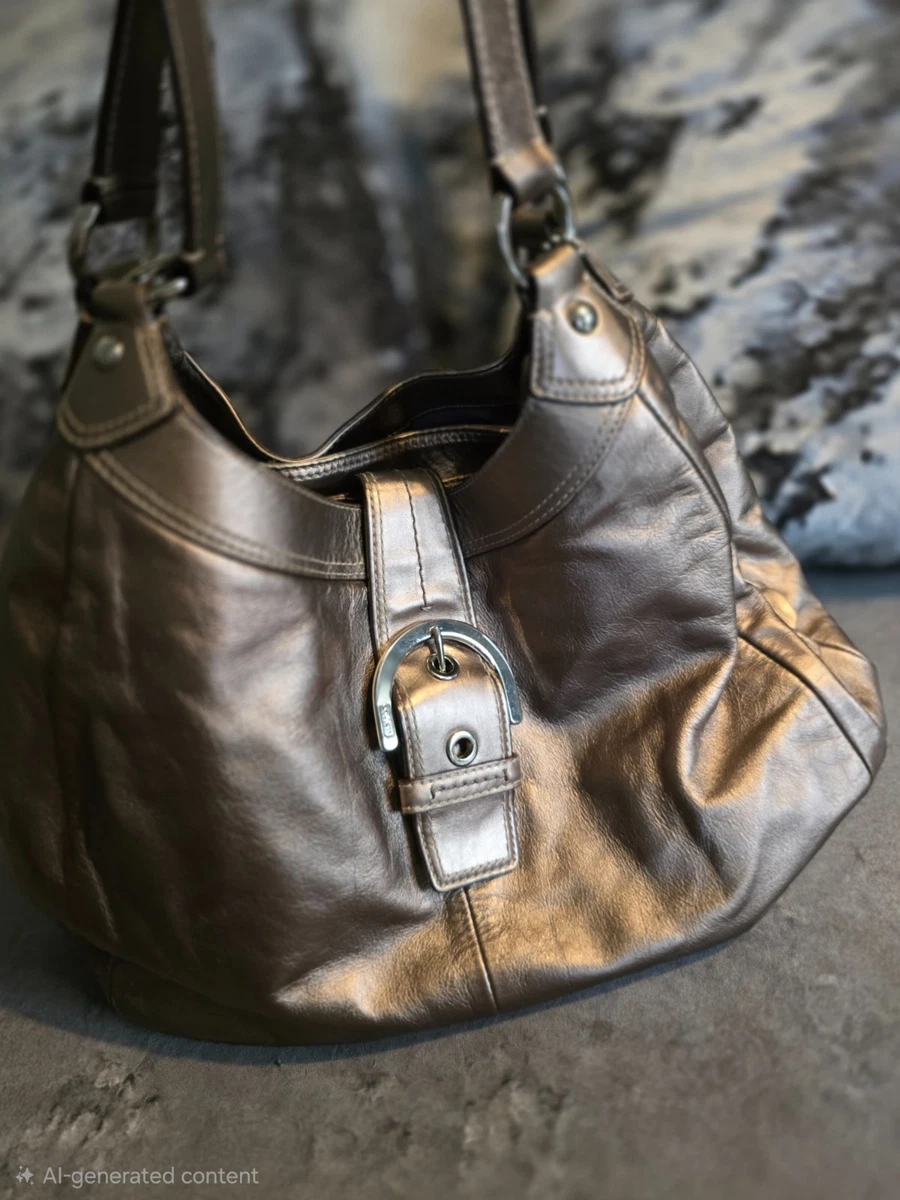ショルダーバッグ vintage coach Soho Hobo hand bag leather Vintage Coach Soho Small Hobo 🤎🧸☕️S♡LD🤎🧸☕️ dark brown