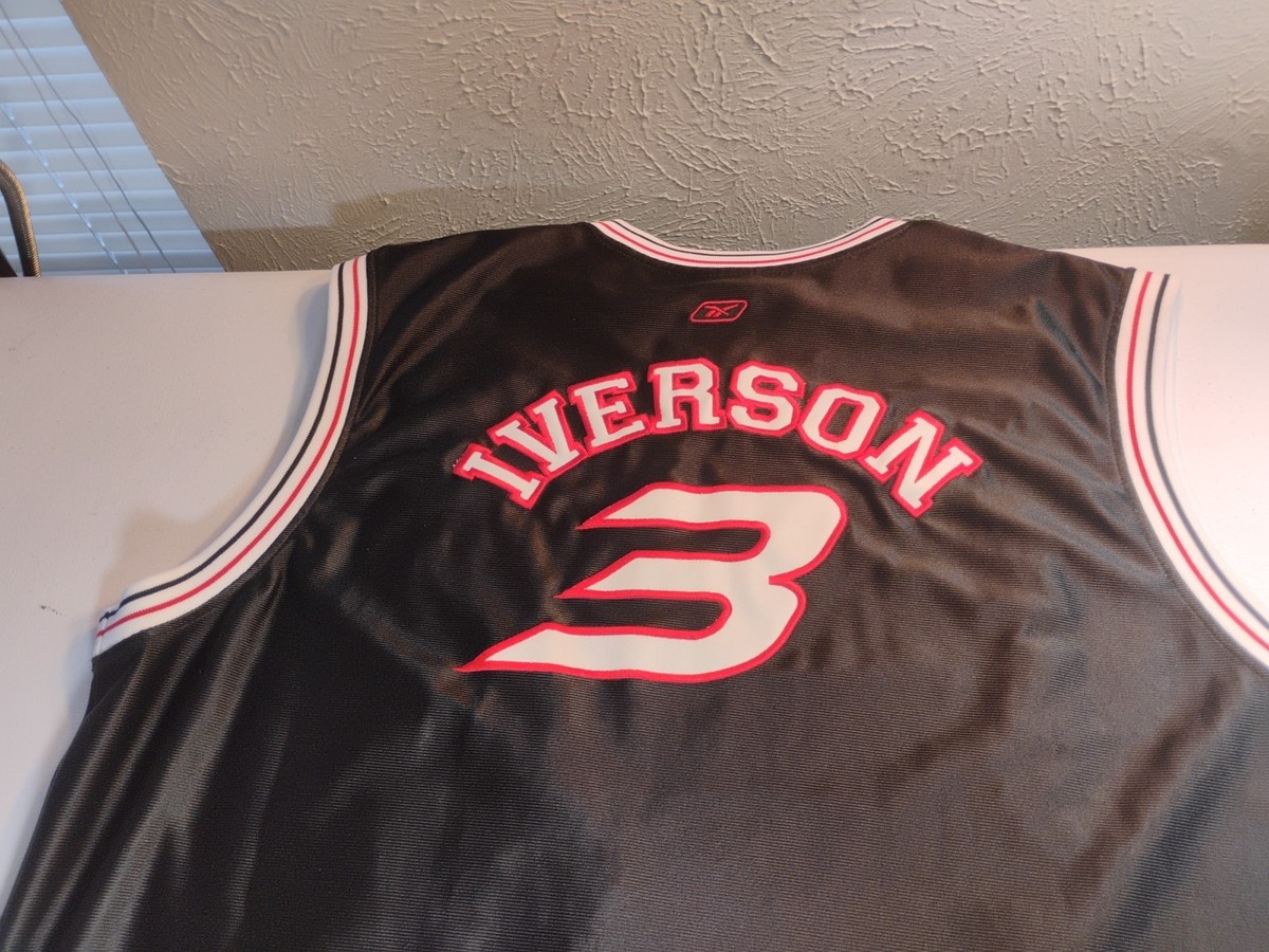 Reebok Iverson 3 リミテッドエディション 2XL ゲームシャツ Allen Iverson Reebok Shirt Mens XL Limited Edition The