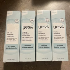 Pack of 4 Yes To Intense Hydration Moisturizer Moisture Barrier Booster