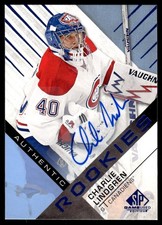 2016-17 SP GAME USED AUTO RC Charlie Lindgren Montreal Canadiens #170