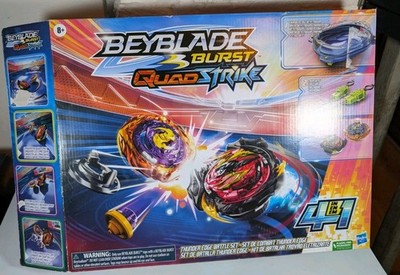 Beyblade Burst Quad Strike Battle Complete Set Thunder Edge In Box Launchers