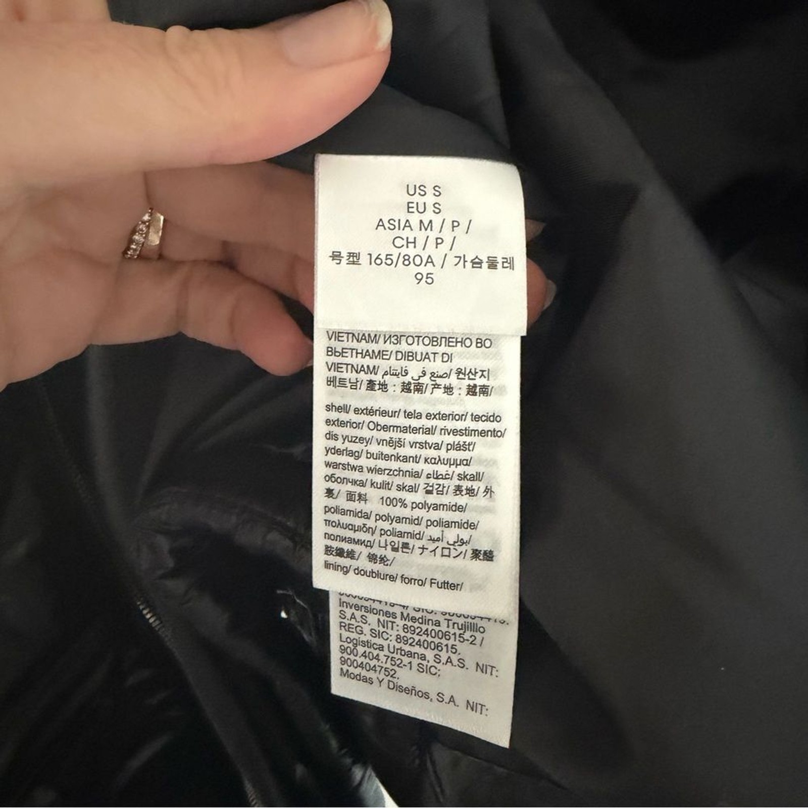 Calvin Klein Black Quilted Long Puffer Vest Small NEW Cozy Winter Jacket thumbnail 8