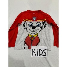 Paw Patrol Nickelodeon Boys Chase or Marshall Tees for Toddler Blue Red White 6