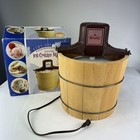 Rival Ice Cream Yogurt Maker Select 8550 5 QT Wood Bucket Instructions  Recipes