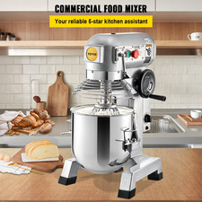 Commercial Food Mixer 20Qt 750W Electric Mixer 3-Speed Dough Hook Whisk
