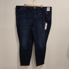 NWT Terra  Sky Women's Plus Size 24W Dark Wash High Rise Skinny Jeans