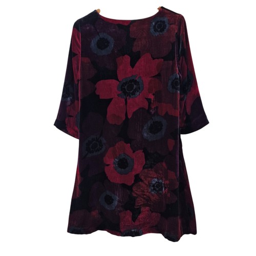 Seasalt Damen Samtkleid UK 12 Trevissick Seide Viskose burgund gefüttert - Bild 4 von 15