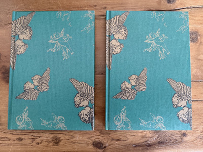 PPD Paperproducts Design Blank Book 6x8 Cherub Angel Journal Hardbound Germany