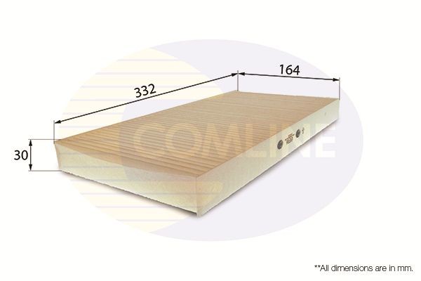 Cabin Air Filter Fits Cadillac BLS Fiat Croma Saab Vauxhall Opel COMLINE EKF116