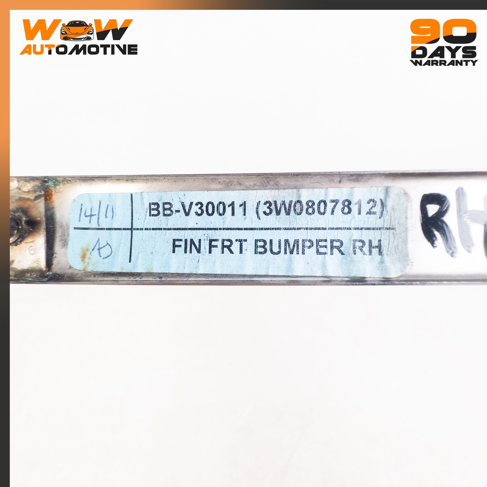 07-11 BENTLEY CONTINENTAL GTC LEFT RIGHT BUMPER MOLDING SEAL TRIM STRIP SET OEM