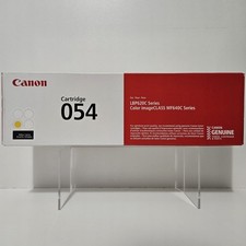New Sealed Canon 054 Yellow Toner Cartridge Original OEM 3021C001 imageCLASS