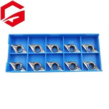 10pcs DCGT11T302-AK N01 DCGT32.50 Indexable Carbide Inserts for Aluminum Turning