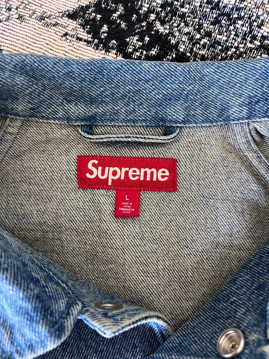 Supreme Arc Logo Coaches Jacket - Size Large - Denim Blue - NEW | eBay