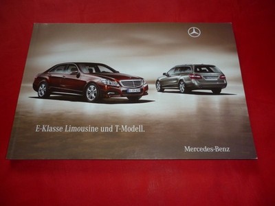2009 Mercedes W212 S212 E-Class Saloon Estate Brochure Brochure Depliant