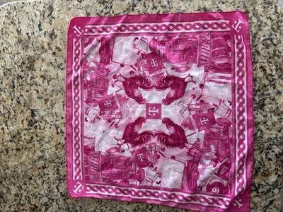 T-Mobile Promo Scarf Bandana Pink Magenta Rooster Hispanic Puerto Rico Culture