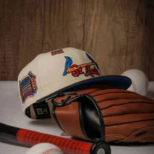 NEW 59FIFTY MLB ERA SAINT LOUIS CARDINALS BUSCH STADIUM 59FIFTY FITTED CAP