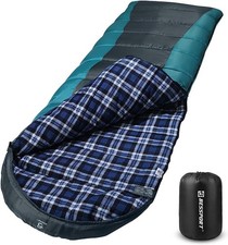 Sleeping Bag Winter  Flannel Lined 18  - 32  Extreme 3-4 Season Warm  Cool ...