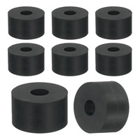 12 StüCk Gummi Unterlegscheiben 25Mm Od, Flache Beilagscheiben 8Mm Id, 15Mm Dick