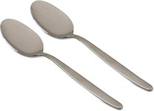 Kunz Small Sauce Spoon set 8 inch Pack of 2 18/10 Stainless Steel Chef Sp...