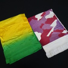 Set di 2 obiage in seta vintage 6,46,8 piedi usati stile antico Giappone