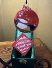 Voralpenl Li Bien Hand Blown/ Painted Inside Ornament  Design w/ Box  Australia 