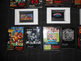 Atari Jaguar Console- 2 Controllers -Power Supply- RF Cable- 7 Games- Tested