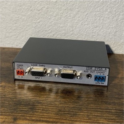 Extron VSW 2VGA A VGA Switcher Console Auto-SW Audio Out 2-In 1-Out Analog