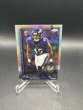 2025 Topps Chrome #376 Mike Green Refractor RC Ravens NM Football