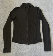 Nike Women's One Rib Dri-FIT Full Zip Black Training Jacket HJ5398-010 New