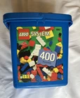 Vtg LEGO Basic Blue Bucket Set 1867 w/ 400 pieces - NEW / SEALED