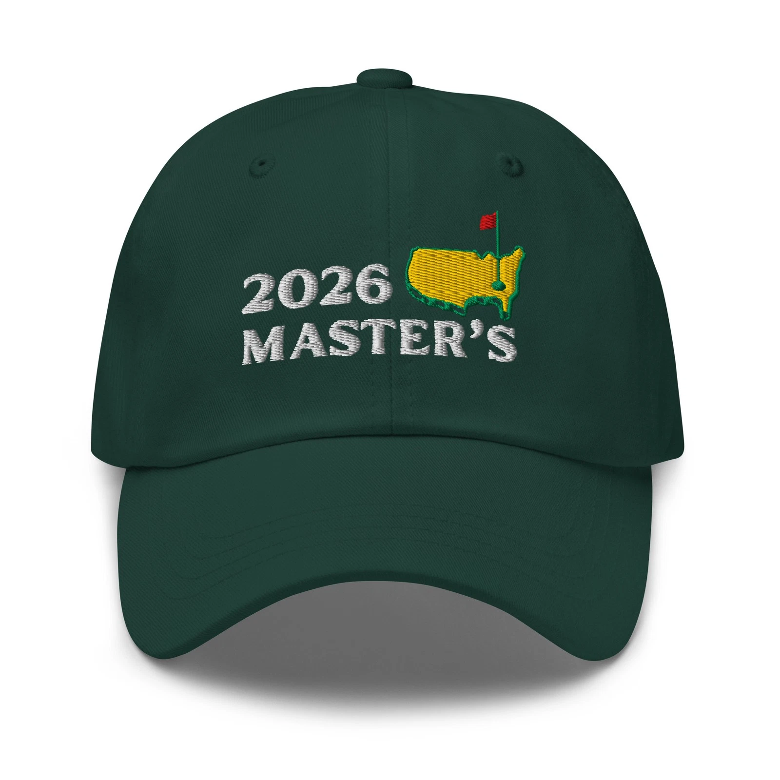2026 Master's Golf Hat | Golf Sun Hats Mens | Spruce Green Dad Hat