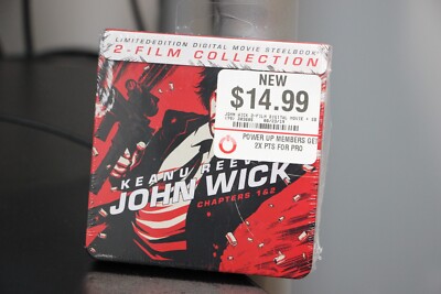 Very Rare John Wick 1 & 2 Mini Steelbook Case Digital Movie Gamestop Exclusive
