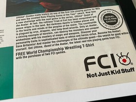 VTG Ultima Quest of the Avatar NES Nintendo Framed ORIGINAL Ad Poster 8x12