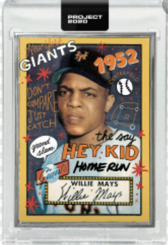 TOPPS PROJECT 2020 WILLIE MAYS #80 SAN FRANCISCO GIANTS SOPHIA CHANG