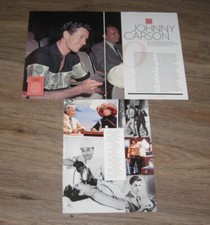 Great Lives REMEMBERED Johnny Carson original 3 pages PHOTOS + text