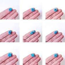 TINY 🐠SEASIDE 🐠 MICRO POLYMER CLAY CUTTERS SLAB CUTTER SHELL TURTLE STARFISH