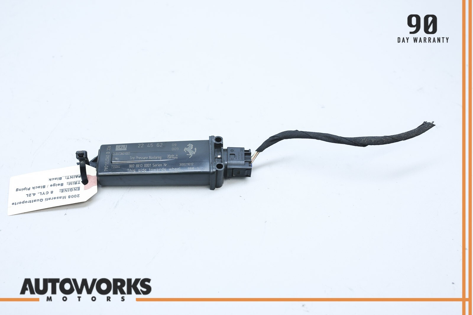 04-08 Maserati Quattroporte M139 TPMS Tire Pressure Monitor Sensor 30020993 OEM