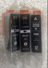 3 PK Replacement Black Ink Cartridge 250XL Pixma MG5420 MG5520 MX920 MX922